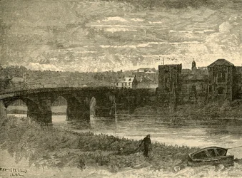 Ponte e castello di Newport, 1898