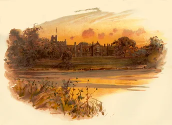 Abbazia di Newstead, Nottinghamshire, c1890