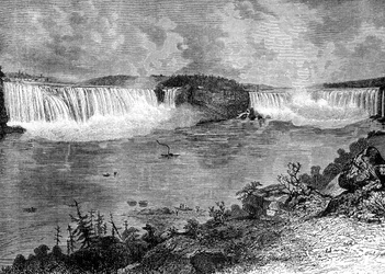 Cascate del Niagara, Canada, XIX secolo