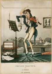 Niccolò Paganini - caricatura