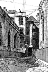 No. 8, Cliffords Inn, e Sala a sinistra, 1903