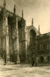 Angolo nord-occidentale del cortile della scuola