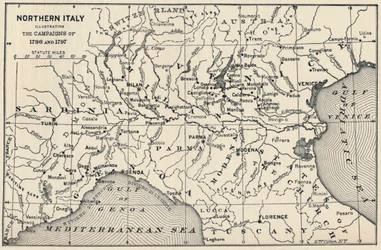 Italia settentrionale - Illustrazione delle campagne del 1796 e 1797, 1896