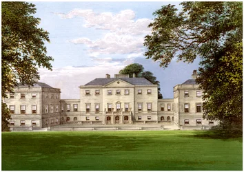 Nuneham Park, Oxfordshire, casa della famiglia Harcourt, c1880