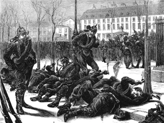 Occupazione di Parigi da parte dei tedeschi dopo la guerra franco-prussiana, marzo 1871