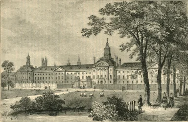 Vecchio Bethlehem Hospital, Moorfields, circa 1750, 1872 circa