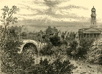 Vecchio ponte sul lago, Regents Park, nel 1847, c1876