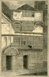 Vecchia casa precedentemente in Leadenhall Street, c1872