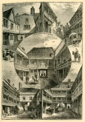 Vecchie locande a Southwark, c1878