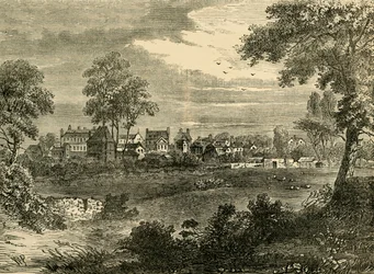 Vecchia vista di Kensington, circa 1750