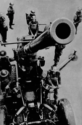 Sul bersaglio! - Un distaccamento di cannoni da 3,7 pollici in pratica di battaglia, 1943