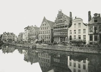 Sulla riva della Schelda, Gand, Belgio