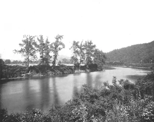 Sul Conemaugh, vicino a New Florence, Pennsylvania, USA, c1900