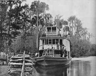 Sul fiume Ocklawaha, Florida, c1897