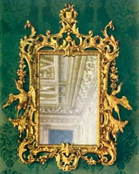 Una delle quattro cornici dorate per specchi, 1938