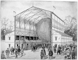 Una delle grandi attrazioni di Vincennes, Parigi, 1900