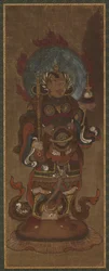 Uno dei dodici deva: Bishamon-ten Vaisravana, fine XV-inizio XVI secolo