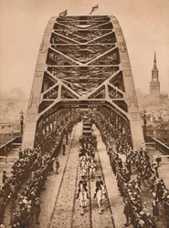 Inaugurazione del nuovo ponte Tyne da parte di Re Giorgio V, Newcastle-upon-Tyne, 10 ottobre 1928