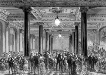 Serata inaugurale dei nuovi uffici del Daily Telegraph, Fleet Street, Londra, 28 giugno 1882