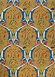 Ornamenti in pannelli, Corte della Moschea, 1907