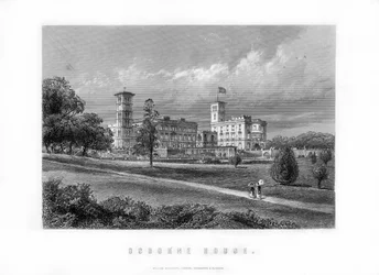 Osborne House, ex residenza reale a East Cowes, Isola di Wight, Inghilterra, 1899