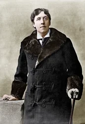 Oscar Wilde, scrittore irlandese, spiritoso e drammaturgo, c1890