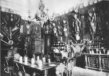 Tenuta di Ostafyevo. La grande sala da pranzo, fine XIX secolo