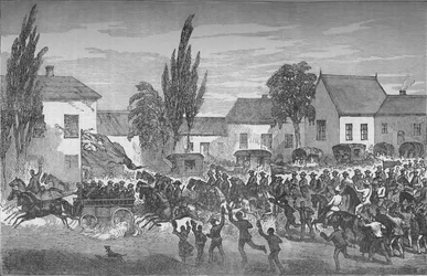 Volontari a Cavallo di Oudtshoorn in partenza per il Fronte Orientale, c. 1880