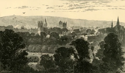 Oxford, da Headington Hill, 1898