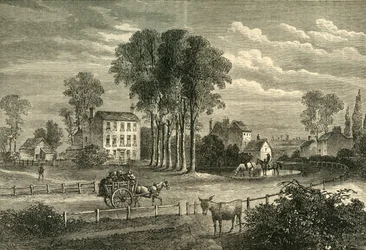 Paddington Green nel 1750, c1876