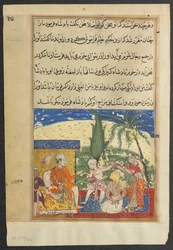 Pagina da Racconti di un pappagallo Tuti-nama: Ottava notte: La serva del re prende, 1558-1560