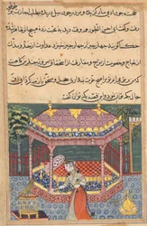 Pagina da Racconti di un pappagallo Tuti-nama: Trentasettesima notte: Il pappagallo si rivolge a Khujasta