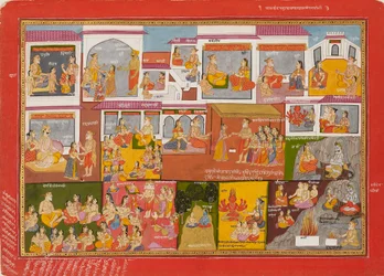 Pagina da una serie del Bhagavata Purana, c1780