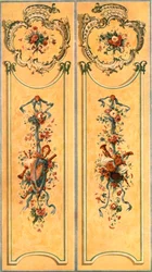 Decorazione dipinta nel Nuovo Palazzo, Potsdam, Germania