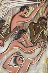 Dipinto. Il Giudizio Universale. Inferno, Aneho, Togo