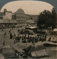 Palazzo dei Venti dal Tempio di Shiva, Jeypore, India, 1902