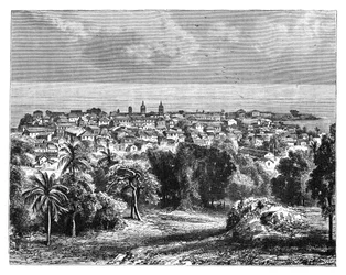 Città di Panama dal Monte Ancon, c1890