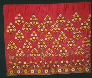 Pannello per una gonna Ghagra, fine 1800 o inizio 1900