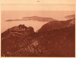 Panorama e Cap Ferrat visti dalla Grande Corniche, Eze