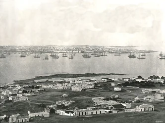 Panorama dalla collina, Montevideo, Uruguay, 1895