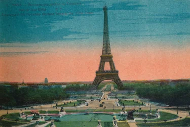 Panorama dei Giardini del Trocadéro e della Torre Eiffel, Parigi
