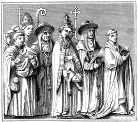 Papessa Giovanna, XV secolo, 1849