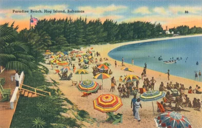 Paradise Beach, Hog Island, Bahamas, c1930