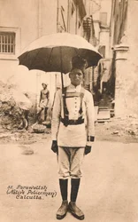 Poliziotto nativo Parawallah, Calcutta, c1900