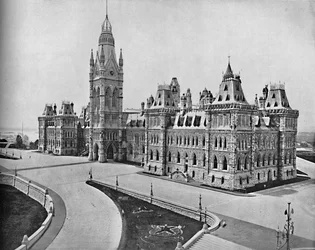 Edifici del Parlamento, Ottawa, Canada, c. 1897