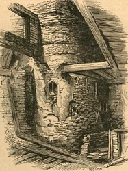 Parte del vecchio muro di Londra vicino a Falcon Square, 1870, 1897