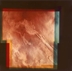 Parte del Grand Canyon, Marineris Vallis, su Marte, 1976