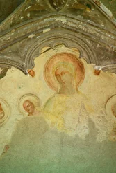 Particolare, Affresco, Quadriportico, Cattedrale, Salerno, Campania, Italia