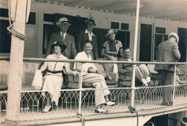 Passeggeri in una crociera sul Nilo, 1936