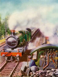 Passaggio a velocità. Una vista insolita dal tender di una locomotiva merci